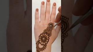 Easy simple mehndi design #mehndi #easymehndi #henna #mehandi #shorts