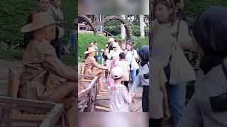 Scary Human Statue Prank #kenaprank #prankpatung #prankpatunghidup #shorts