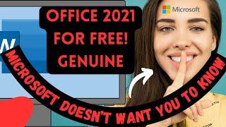 How to get GENUINE Microsoft Office 2021 FOR FREE (2024)