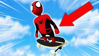 SPIDER-MAN GOES SKATEBOARDING! (Human Fall Flat)