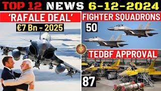 Indian Defence Updates : €7 Bn Rafale Deal,87 TEDBF Approval,50 Fighter Squadrons,Jaldoot USV Ready