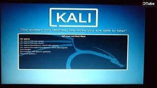 Run Kali Linux live without installation