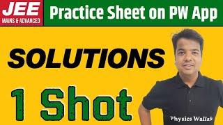 SOLUTIONS in 1 Shot | From Zero to Hero | JEE Main & Advanced