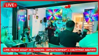 LIVE: BUZZING in Tenerife! Entertainment, Bars & Christmas Feels! Buddies Bar Los Cristianos 