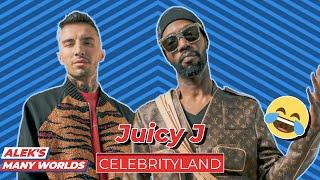 I taught Juicy J how to VAPE in an airplane!!! - #Celebrityland #AleksManyWorlds (2021)