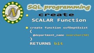 How to write SCALAR function in SQL Server that returns a BIT