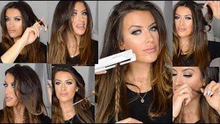 How to CURL and WAVE hair using FLAT IRON hair straighteners by Corioliss