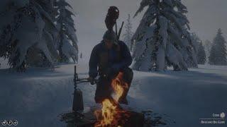 Cool detail if you sit at a campfire for a long time - RDR2