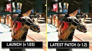 Cyberpunk 2077 | Launch Version (v1.03) VS Latest Patch (v1.2) | Performance Comparison in City