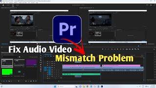 Fix audio video mismatch in premiere pro | Sync audio with video in premiere pro