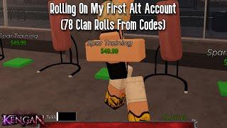 ROLLING ON MY OLDEST ALT ACCOUNT IN KENGAN (ROBLOX)