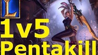 Riven 1V5 Pentakill - League of Legends