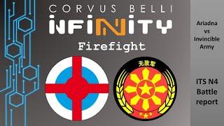 Fast Panda Gaming: Infinity N4 Battle Report - Firefight (Aridna vs Invincible Army)