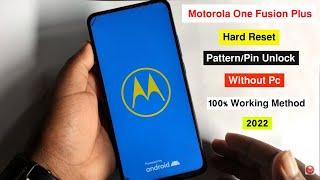 Motorola One Fusion Plus Pattern/Pin/Password Unlock | Factory Reset Motorola One Fusion Plus