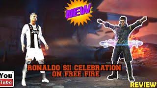 RONALDO SII CELEBRATION EMOTE ON FREE FIRE