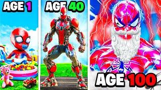 GTA 5: Adopted By SPIDERMAN In GTA V ! | EVERY AGE GROUP as SPIDERMAN In GTA V ! ( GTA 5 mods )