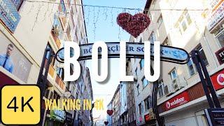 Walk in Bolu, Turkey, 4k Resolution, City Walking Tour, Anatolian Cities, Anatolia