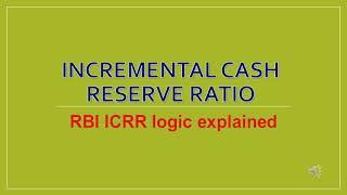 Incremental cash reserve ratio meansing and impact analysis