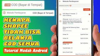 Kenapa Shopee Tidak Bisa Belanja COD Semua