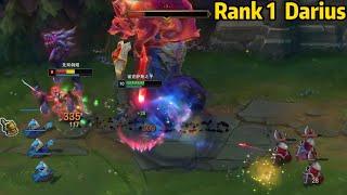 Rank 1 Darius: HE IS THE KING ON TOPLANE! *3 SOLO KILLS*