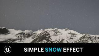 Unreal Engine 5 Snow Effect Tutorial: EASY Niagara Setup