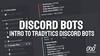 Tradytics Discord Bots - Institutional Grade Data to Your Discord