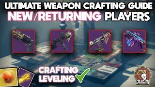 Weapon Crafting simplified for NEW/RETURNING players! (From a returning player) Destiny 2 Guide