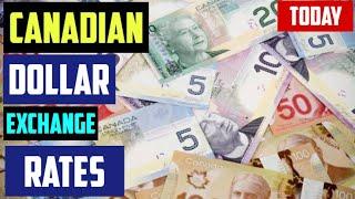 CANADIAN DOLLAR EXCHANGE RATES TODAY