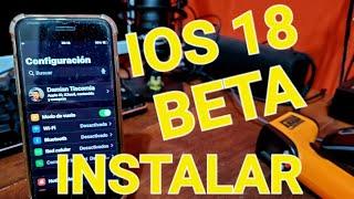 COMO INSTALAR IOS 18 BETA