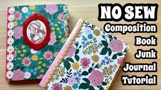 Easy NO SEW Junk Journal  / Junk Journal Tutorial / How to Make a Junk Journal / Beginner Journal