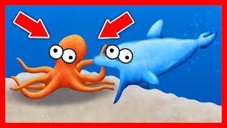 Приключение ГОЛОДНОЙ РЫБЫ Съешь все подряд #5 Веселая игра Tasty Blue