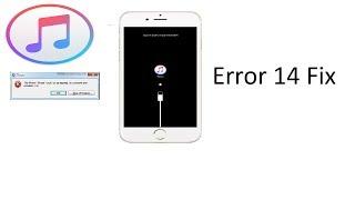 iTunes Restore Error 14 Fix