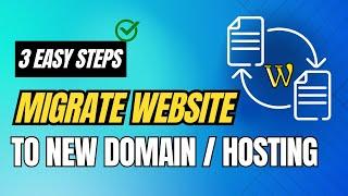 Migrate site to another Domain / Hosting (All In One WP Migration)