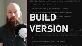 Adding an Automatic Build Version in Unity