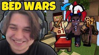 DÖRT KOLDAN BEKLENMEDİK HAREKETLER  Ekiple Minecraft Bed Wars