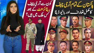 Historical Facts of Pakistani Army Chiefs from Ayub Khan to Gen. Asim Munir | Truth of Pak Army COAS