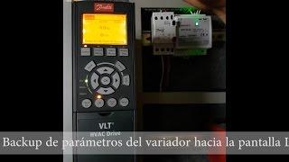 Danfoss VLT Backup parámetros