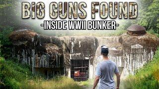 BIG GUNS found in abandoned WWII bunker
