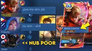 YIN “NO SKIN” BUT WORLD COLLECTOR PRANK!! THEY THINK IM POOR 