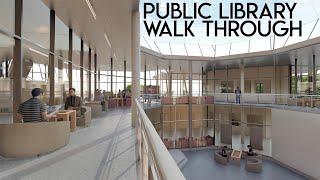 Public Library Design Walkthrough | Lumion 8.0