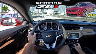 Taking my 650 HP Camaro ZL1 around Miami! | LOUD 5th Gen Camaro ZL1 POV Drive [4K]