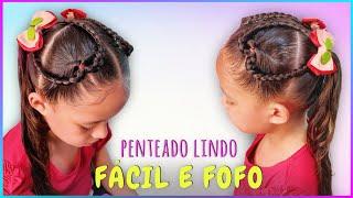 ️ BEAUTIFUL CHILDREN'S HAIRSTYLE WITH A HEART: how to make a CUTE and EASY children's hairstyle