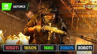 Call of Duty: Warzone Pacific | GTX 1050 Ti | GTX 1650 SUPER | GTX 1660 | RTX 2060 S | RTX 3060 Ti