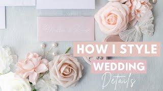 How to photograph creative wedding details | How I style wedding details | Melody Gilliland