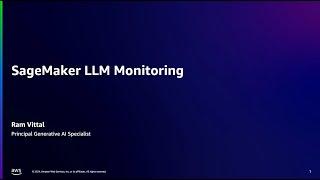 Foundation model monitoring on Amazon SageMaker | Amazon Web Services