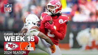 Kansas City Chiefs vs. Cleveland Browns | 2024 Week 15 Game Highlights