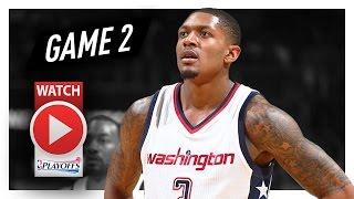 Bradley Beal Full Game 2 Highlights vs Hawks 2017 Playoffs - 31 Pts, CLUTCH!