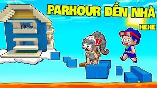 SAMMY CÙNG PHONG CẬN THỬ THÁCH 24H PARKOUR ĐẾN NHÀ SIÊU KHÓ TRONG LÀNG HERO TEAM MINI WORLD