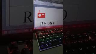 Redio Sign Computer Symbol Shortcut Key's #Computer #keyboard #shortstory #computerworld