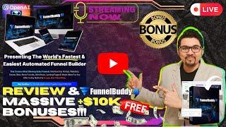 FunnelBuddy AI Review[LIVE] Creates Sales Funnels, Membership Portals & MoreFREE 10K Bonuses